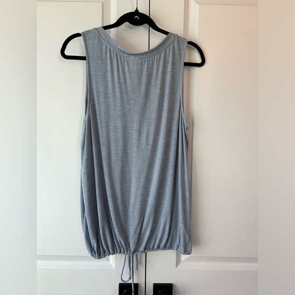 Soma Women’s Cool Nights Drawstring Waist Tank Light Blue (Size L) - Picture 2 of 6